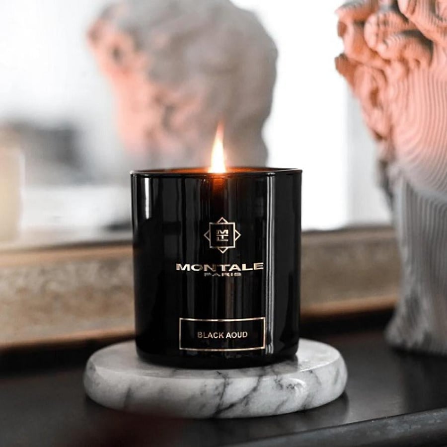 شمعة معطرة بلاك عود من مونتال 250 جرام