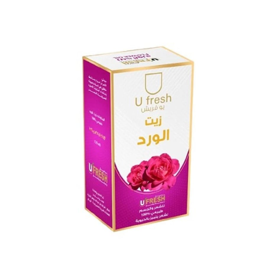 يو فريش زيت الورد للشعر والجسم - 125 مل