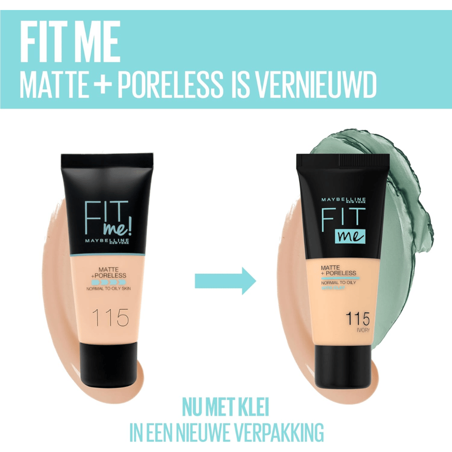 Maybelline New York Fit Me Matte + Poreless Foundation Nude 128 Beige, regular 30 ml