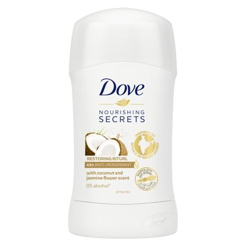 Dove deodorant stick secret nutrition 48 hours with coconut and jasmine scent 40 g