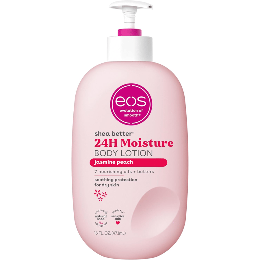 Yes body lotion rich with shea butter with jasmine and peach extract for skin care around the clock lightweight and non-greasy made naturally vegetarian 473 ml