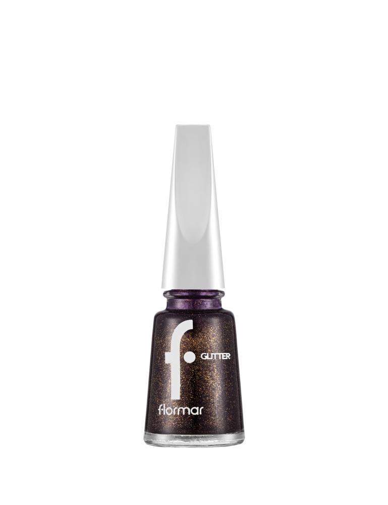 Flormar Glitter Nail Polish 44 Purple Glare