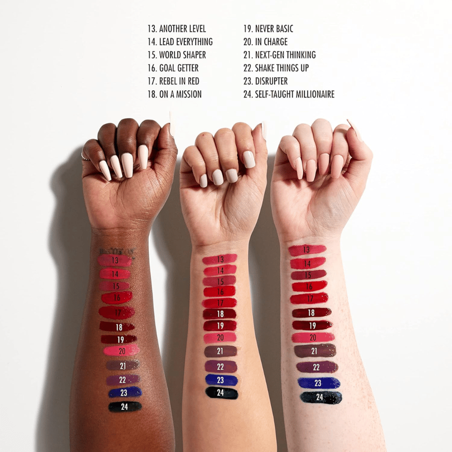 NYX Professional High Shine Makeup, long-lasting liquid lipstick with clear lip gloss - On A Mission (Blue A)