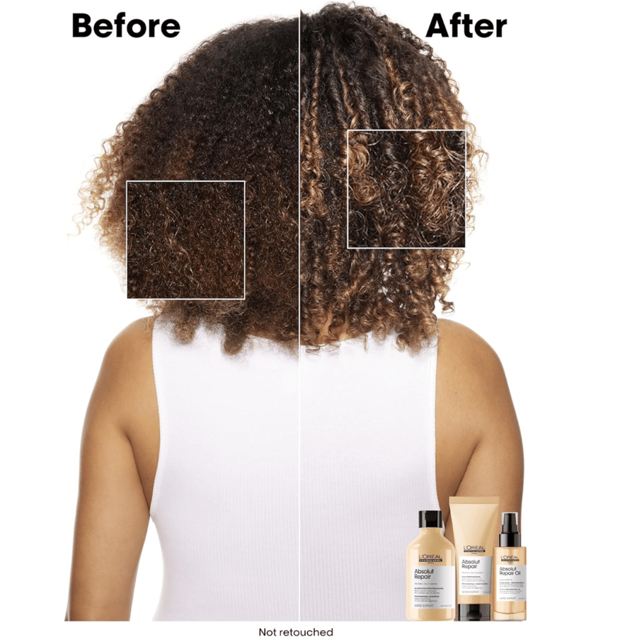 L'Oréal Professional Conditioner with Protein and Golden Quinoa for dry and damaged hair, Série Expert Absolut Repair 200 ml, transparent
