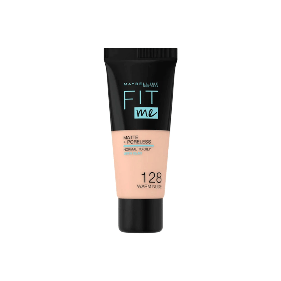 Maybelline New York Fit Me Matte + Poreless Foundation Nude 128 Beige, regular 30 ml