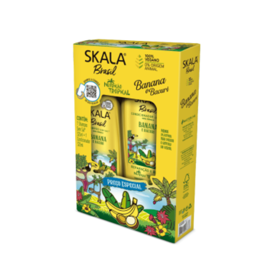 Skala collection shampoo and conditioner with banana for curly hair 325 ml
