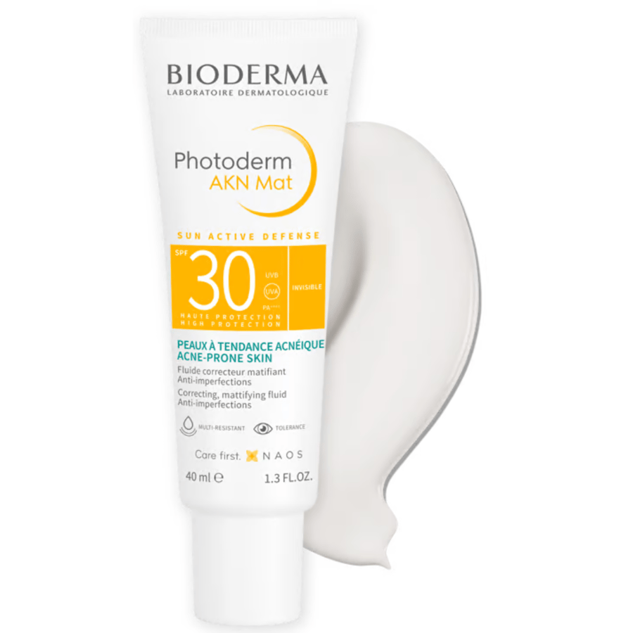 بيوديرما واقي شمس فوتوديرم ايه كيه ان مات شفاف بعامل وقاية 30 SPF من اشعة الشمس 40 مل