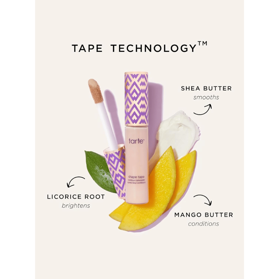 Tart strip concealer in the shape of a tart in 47H Tan Deep Honey for all skin types, all types, beige