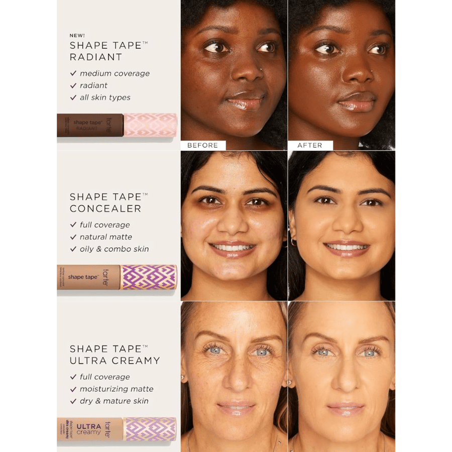 Tart strip concealer in the shape of a tart in 47H Tan Deep Honey for all skin types, all types, beige