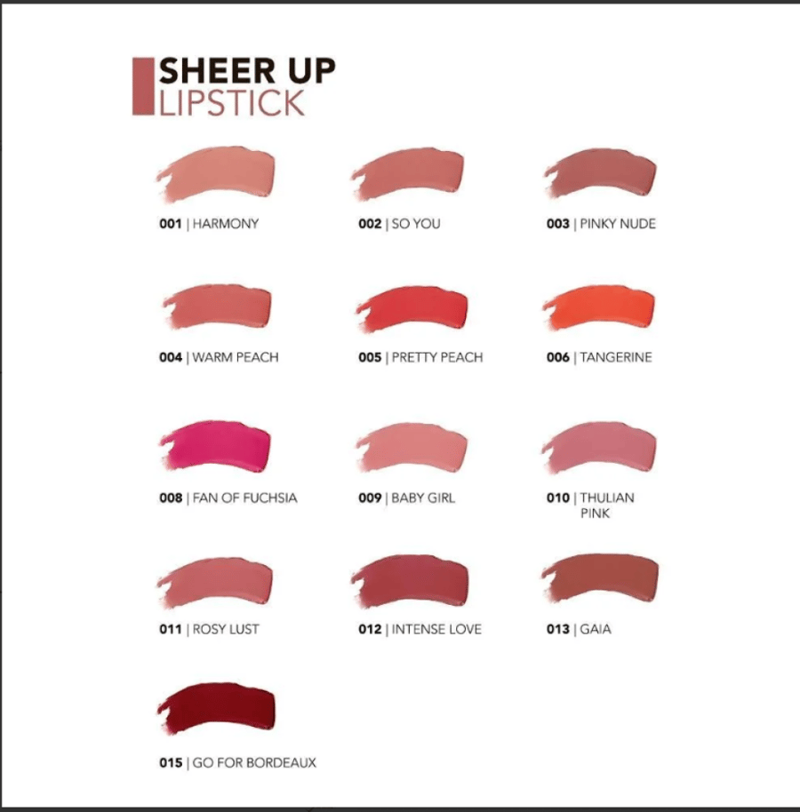 Flormar lipstick Sheer Up 012 Intense Love