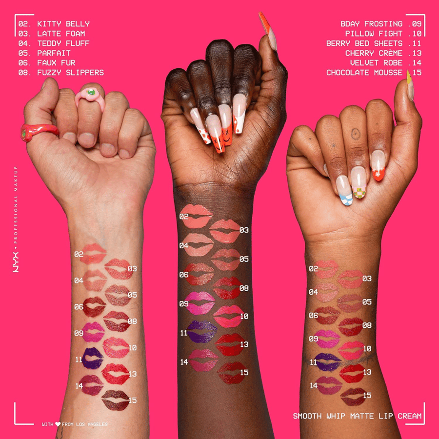 NYX creamy smooth web matte professional makeup lipstick | Teddy Fluff color