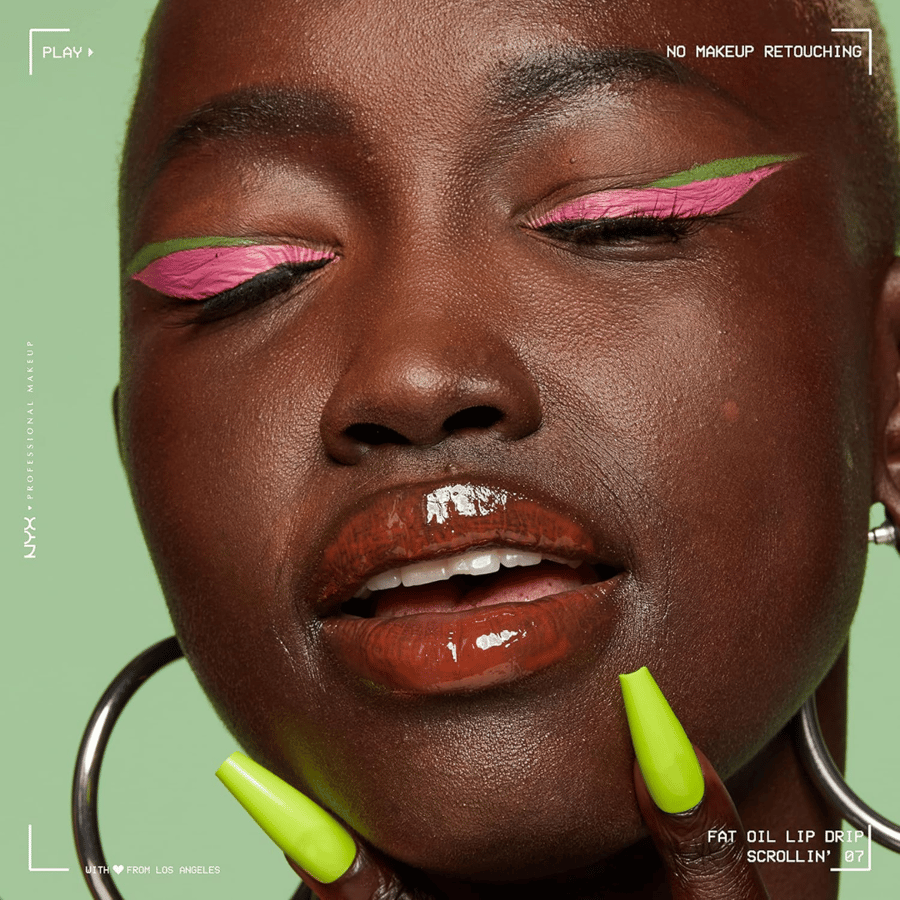 NYX gloss, filling, and moisturizing lips, Fade Oil Professional, vegan, colored, with a non-sticky finish, 12-hour hydration, enriched with squalane oils and cloudberry - Squalorin