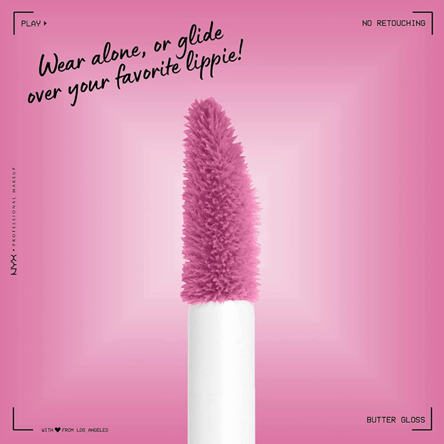 NYX professional butter gloss lip gloss, Merengue 04, shiny