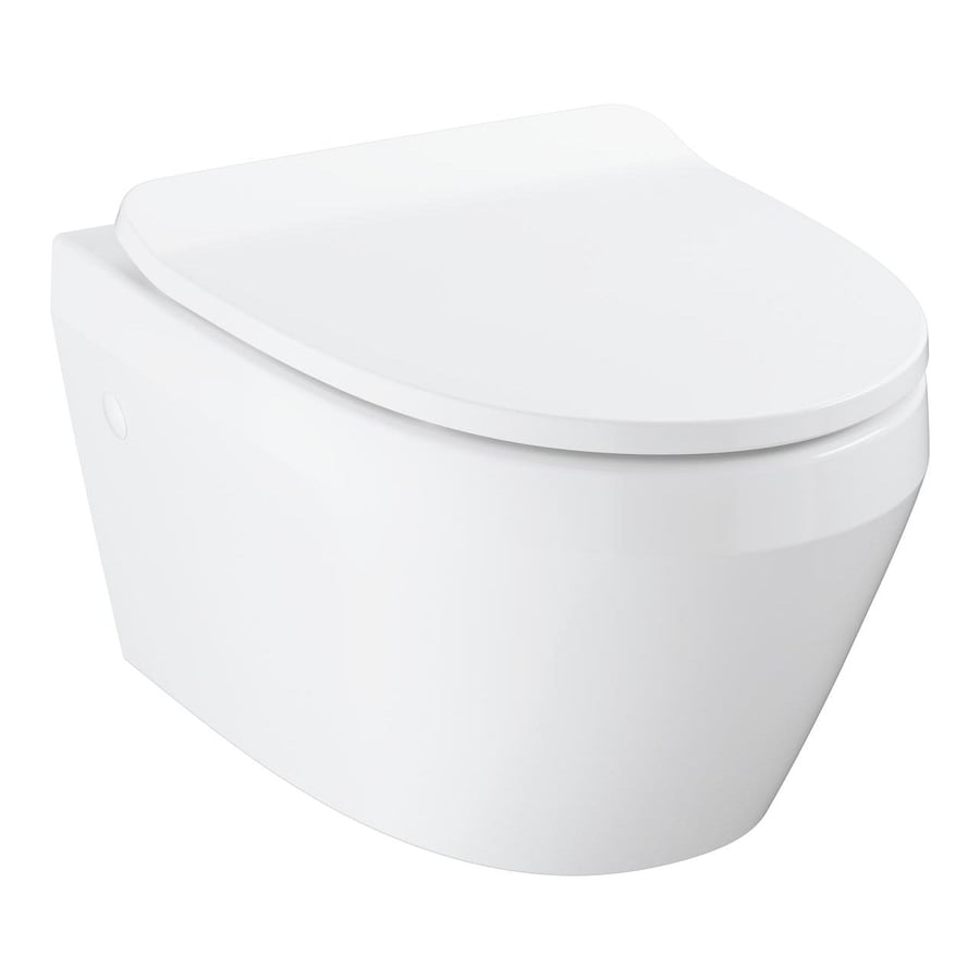 كرسي جروهي ابيض  Euro Ceramic Wall hung toilet without seat and cover GROHE