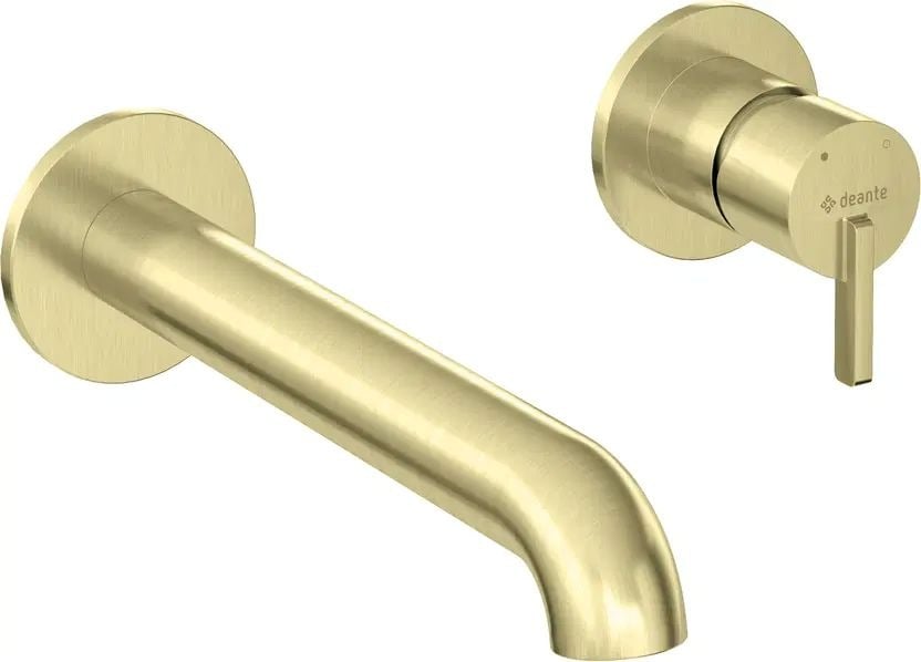 خلاط مغسلة جداري SILIA Washbasin tap, concealed brushed goldDEANTE