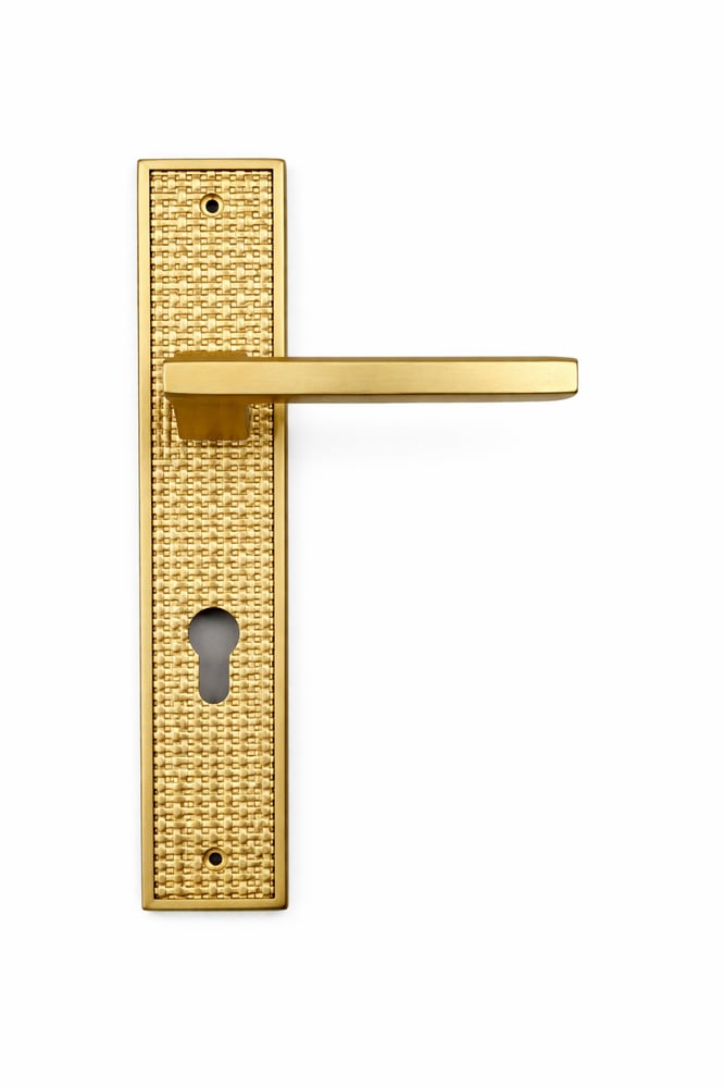 مسكة باب نحاس لون ذهبي  door handle Gold brass