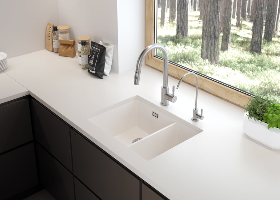 خلاط فلتر خط Drinking water tap - brushed steel DEANTE