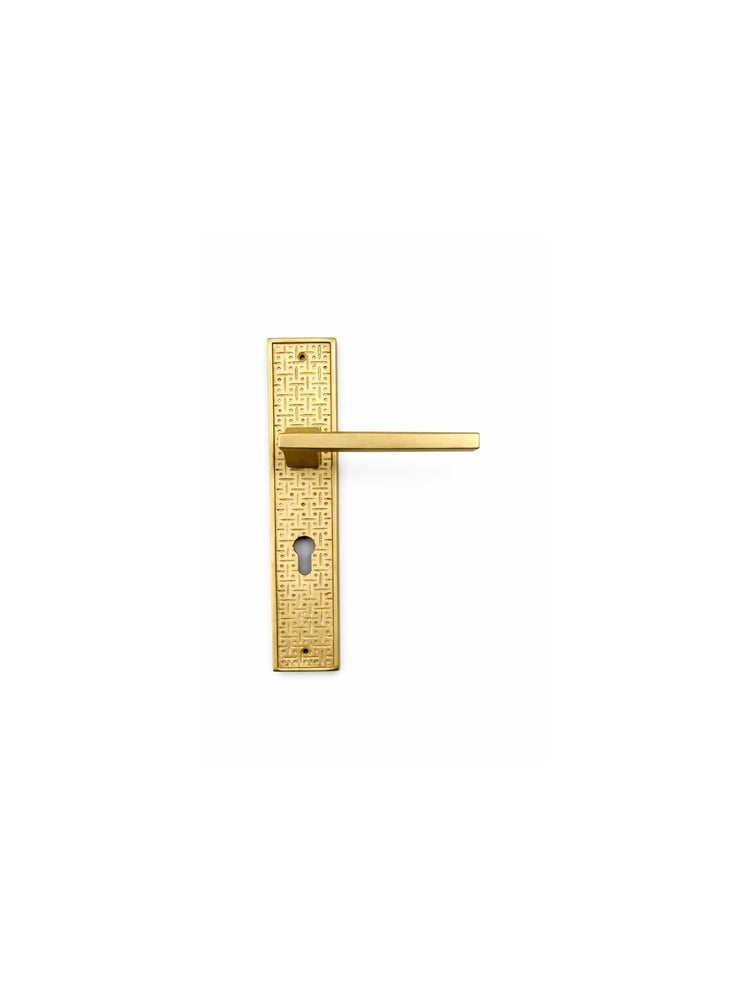 مسكة باب نحاس لون ذهبي  door handle Gold brass
