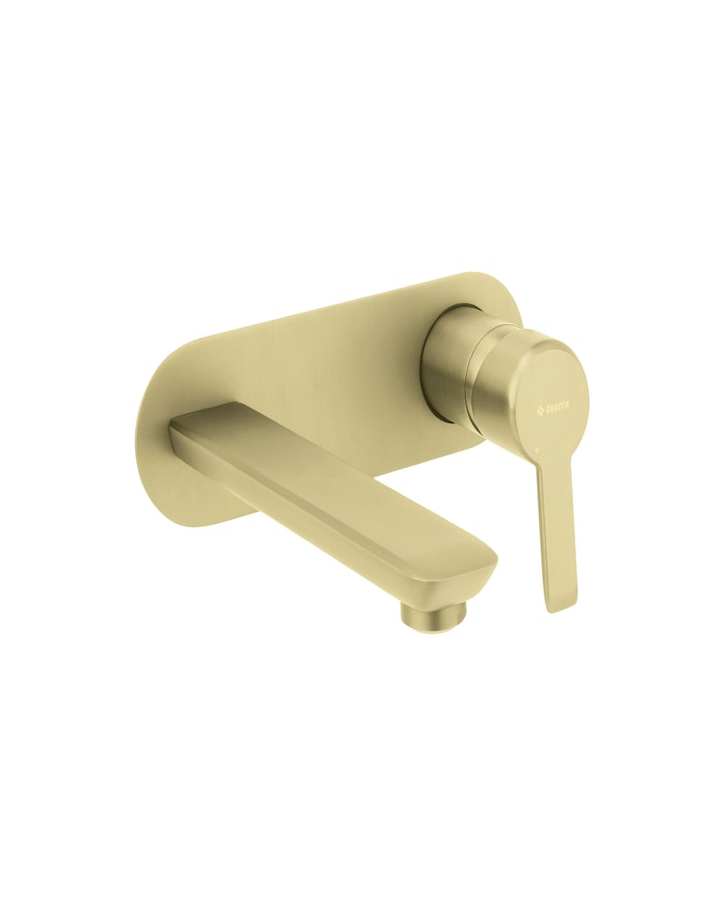 خلاط مغسلة جداري مخفي ذهبي مطفي. ARNIKA Washbasin tap, concealed brushed gold DEANTE