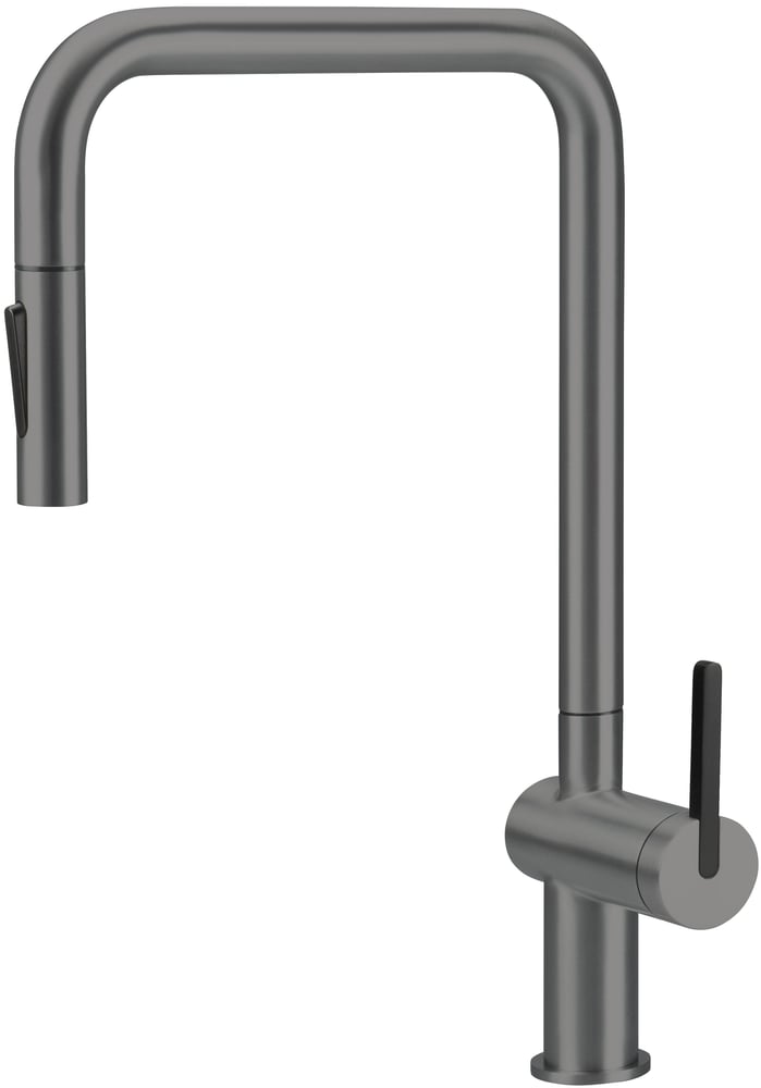خلاط مجلى سحب تيتانيوم MOMI Kitchen tap, with pull-out spout titanium DEANTE