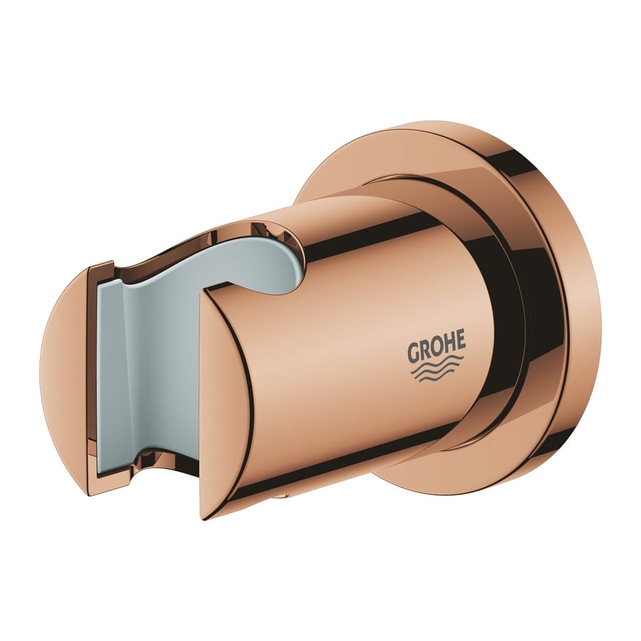 حامل سماعة جروهي نحاس لامع Rainshower Wall hand shower holder GROHE