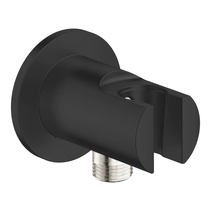 حامل سماعة مع مخرج جروهي  اسود VITALIO UNIVERSAL FLUSH PIPE 300 MM GROHE