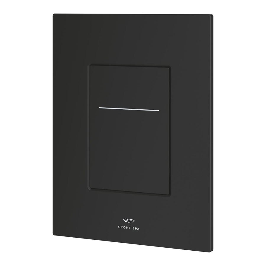 ضغطة لمس مربع اسود جروهي GROHE Arena Aqua Tiles Flush plate with Silk Motion technology