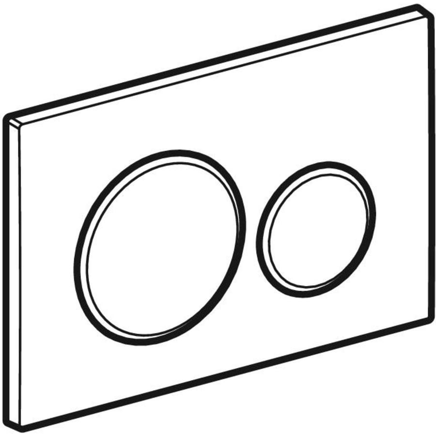 ضغطة سيفون اسود جبريت   Sigma20 flush plate, round, dual flush Sections GEBERIT