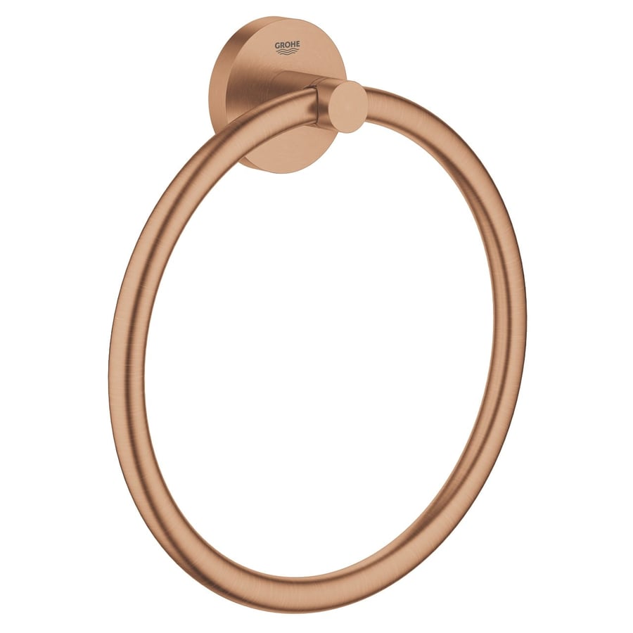 GROHE ESSENTIALS TOWEL RING MATTE BRASS