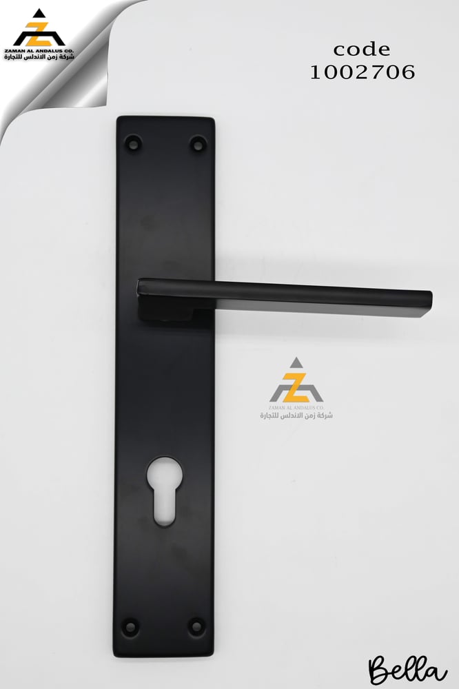 Black door handle