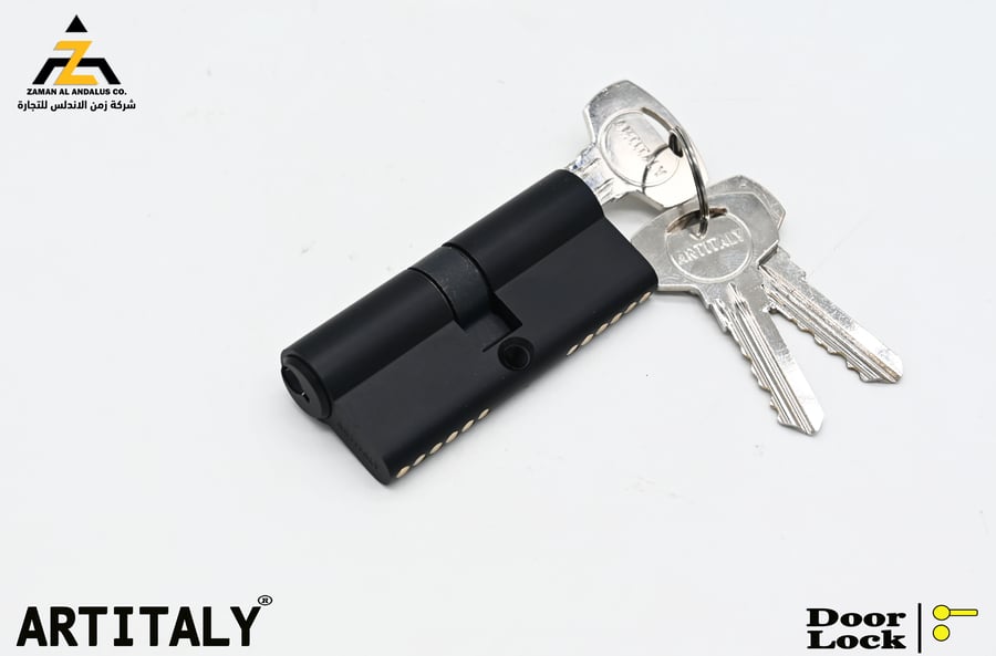 ARTAITALY Black Double Ended Cylinder Key