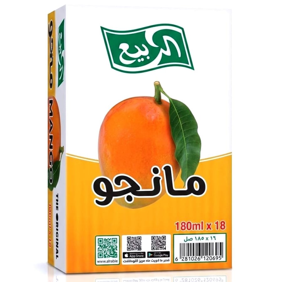عصير الربيع مانجو 185مل 18حبة