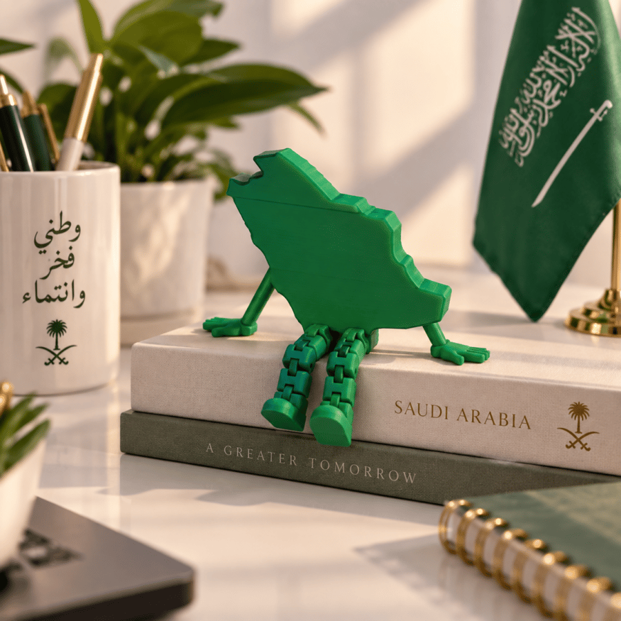 مجسم خريطة السعودية المرن