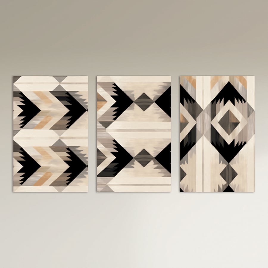 Triptych art panels set - Sadu design