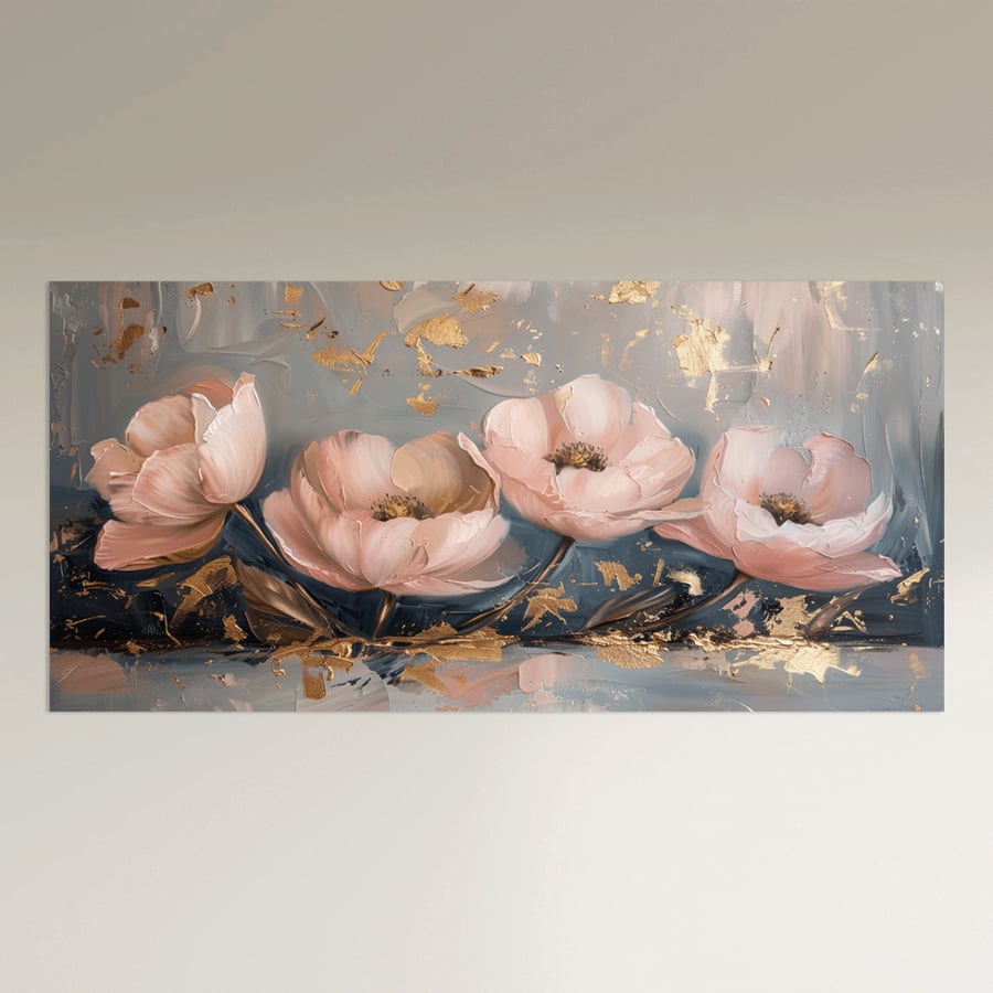 Wall art with flowers and trees - Modern design