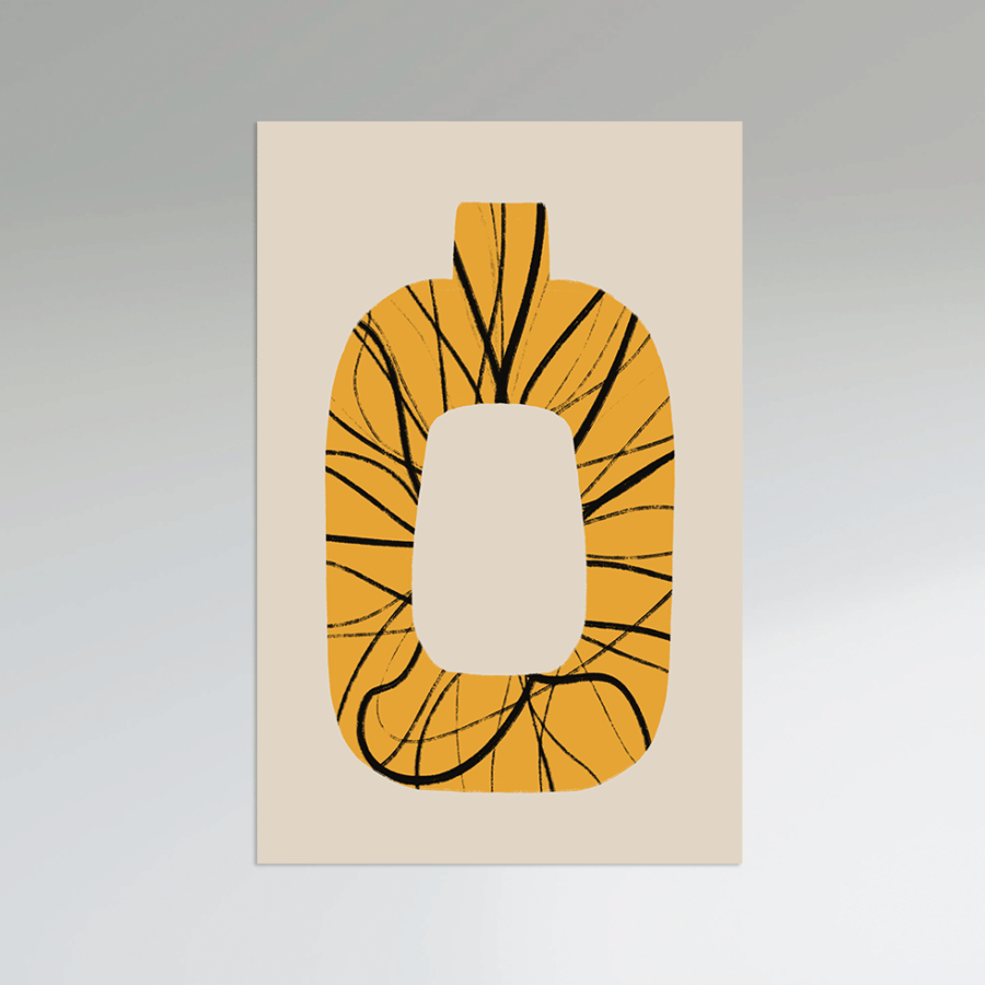 Magnetic dashboard hiding panel - with an abstract design