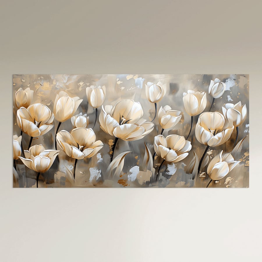 Wall art with flowers and trees - Modern design