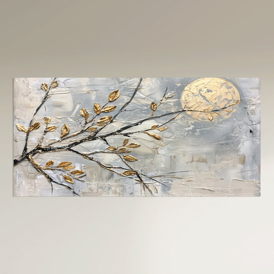 Wall art with flowers and trees - Modern design