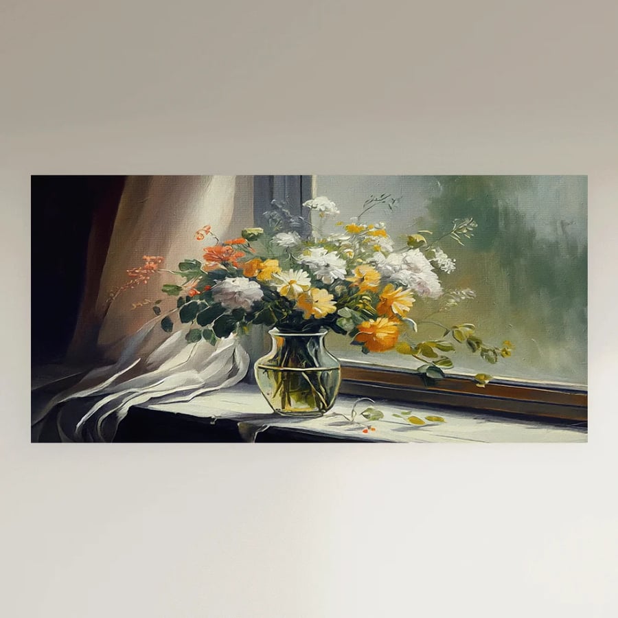 Wall art with flowers and trees - Modern design