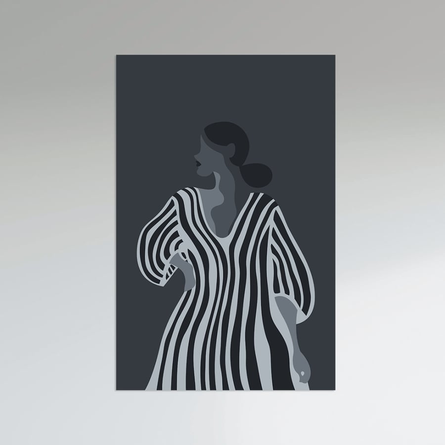 Wall art of modern femininity