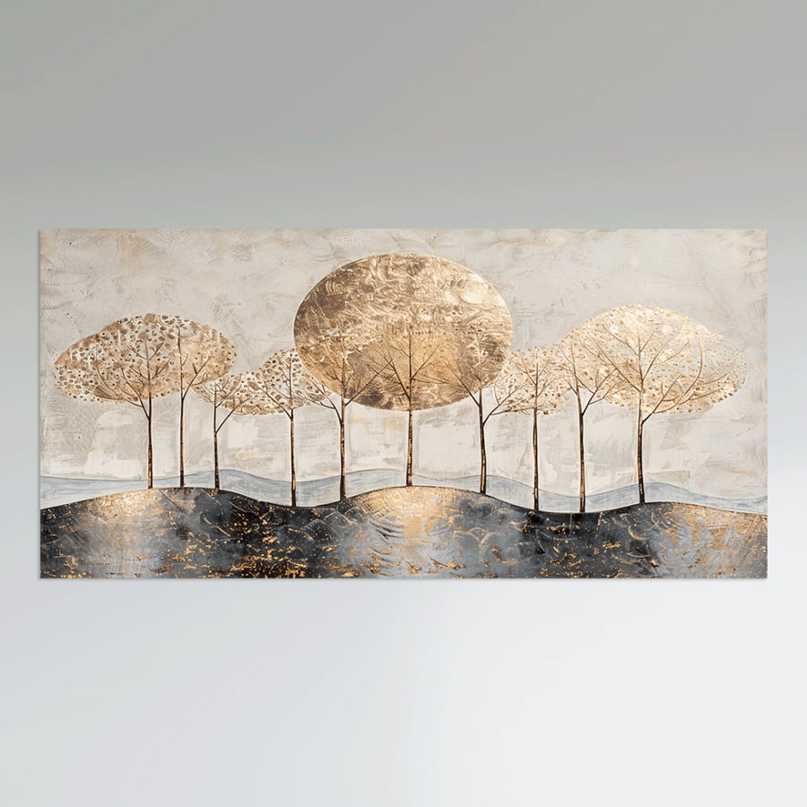 Wall art with flowers and trees - Modern design