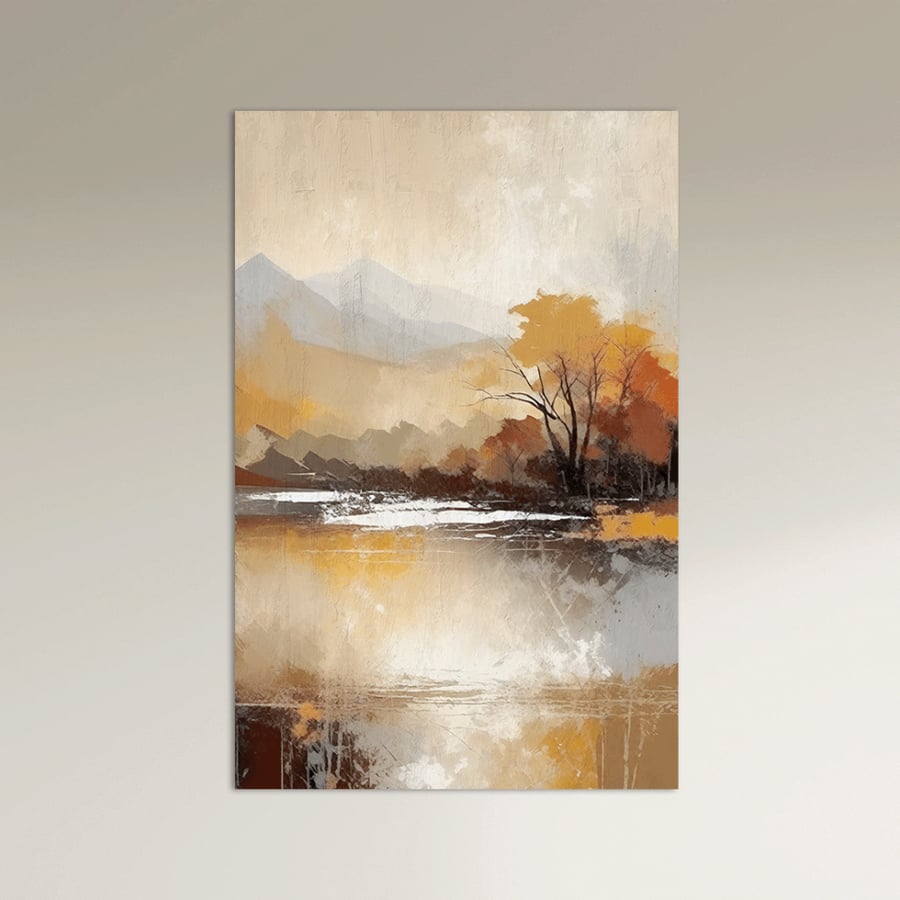 Wall art with flowers and trees - Modern design