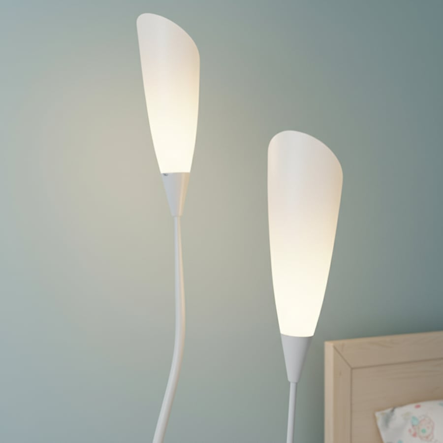 أباجورة أرضية LED برأسين مودرن | ستاند إنارة عصري لغرفة المعيشة والنوم