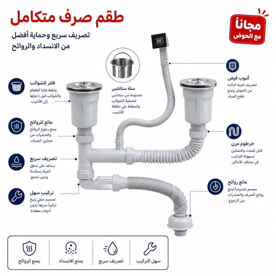 حوض مطبخ