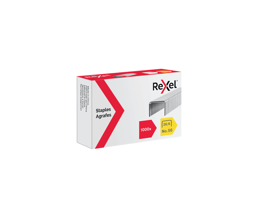 دبابيس 26/6 عدد 1000 دبوس ريكسل | 26/6 Staples, 1000 pcs REXEL