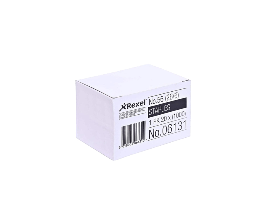 دبابيس 26/6 عدد 1000 دبوس ريكسل | 26/6 Staples, 1000 pcs REXEL