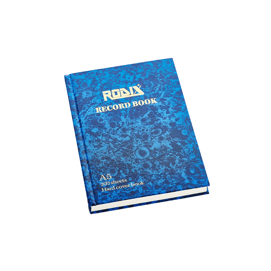 دفتر ريكورد 200 ورقة رودكس A5 | RODIX Record Book 200 Pages A5