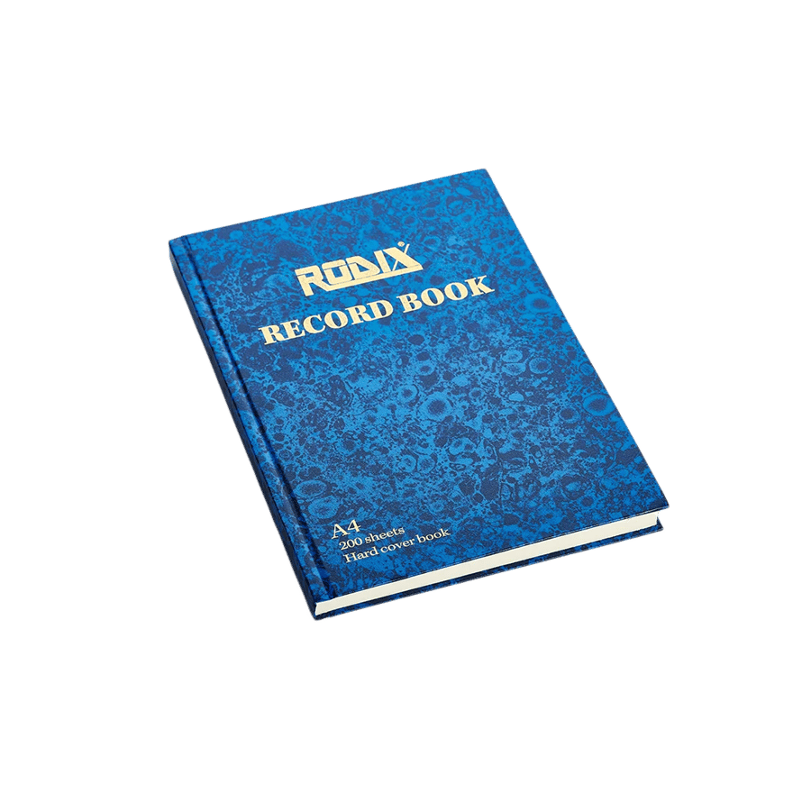 دفتر ريكورد 200 ورقة رودكس A4 | RODIX Record Book 200 Pages A4