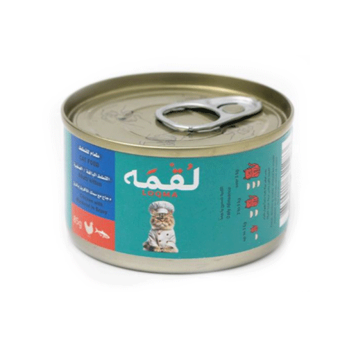 Luqma – moist food for cats chicken and mackerel in broth | 85 g