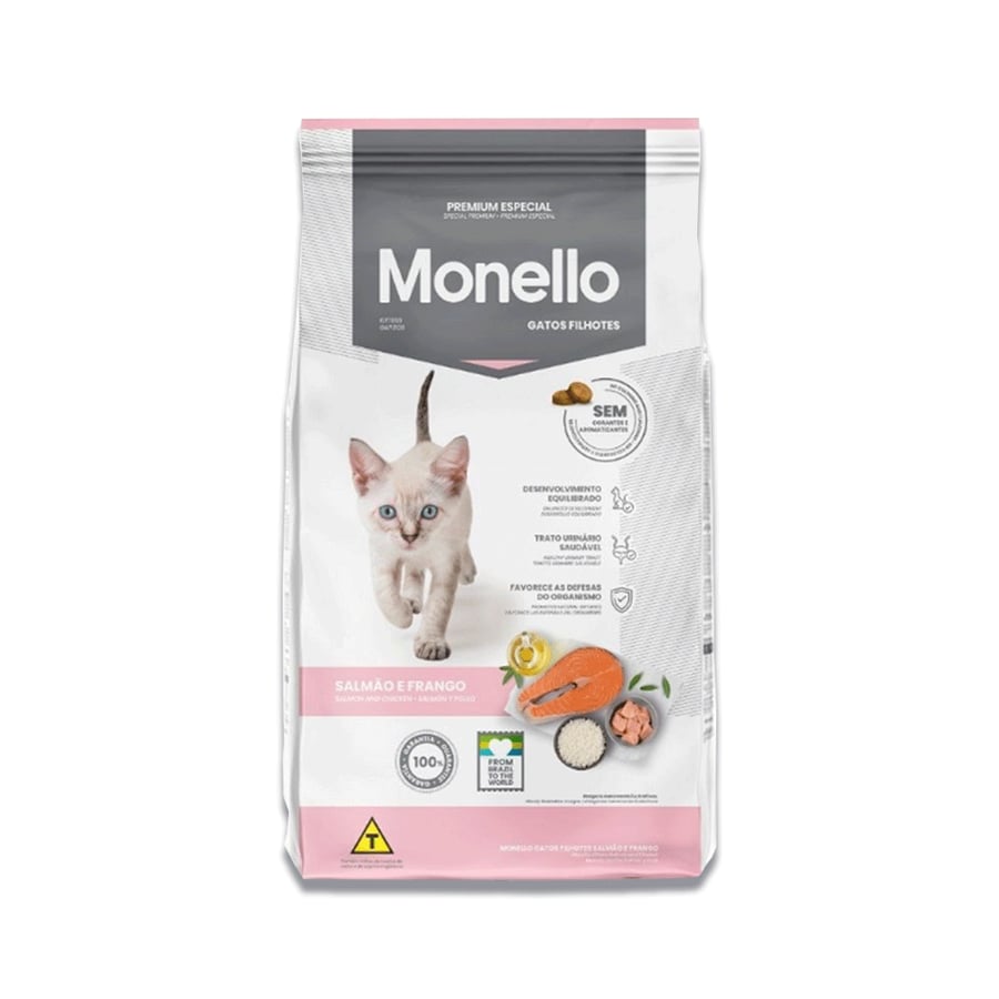 Monello dry food for small cats with salmon and chicken 10.1 kg